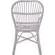 Fotel Rustic rattan naturalny bielony