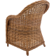 Fotel Kubu rattan naturalny 90 x 67 x 66 cm