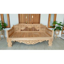 Meble ogrodowe teakowe - Główna z teku - Sofa Modular Deep seating 3 osobowa