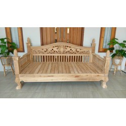 Meble ogrodowe teakowe - Główna z teku - Sofa Modular Deep seating 3 osobowa