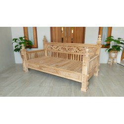 Meble ogrodowe teakowe - Główna z teku - Sofa Modular Deep seating 3 osobowa
