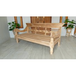 Meble ogrodowe teakowe - Główna z teku - Sofa Modular Deep seating 3 osobowa