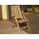 Meble ogrodowe teakowe - Krzesło Bonty B 5 pozycyjne